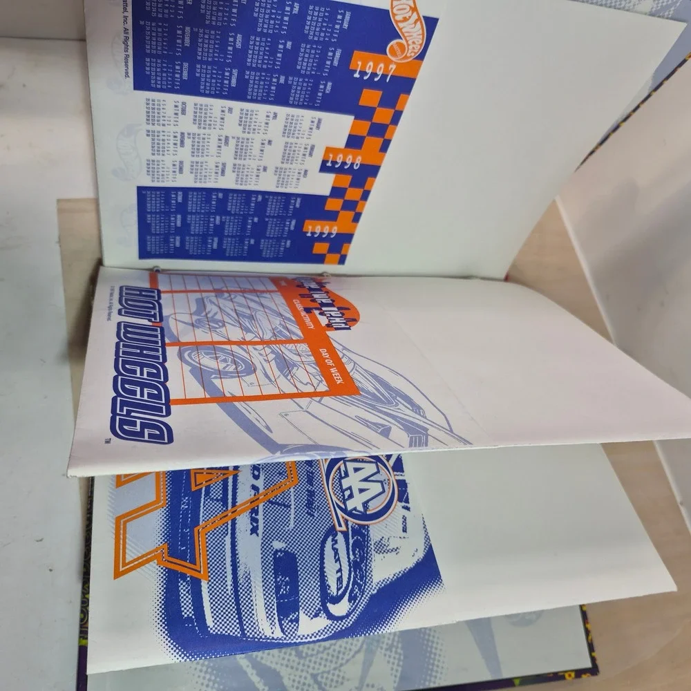 Vintage 1997 Mead Hot Wheels‎ Organizer Binder 1.5 Inch 3-Ring 29200 Mattel 90s